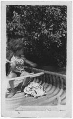 Richard learned to canoe before he learned to wear shoes.