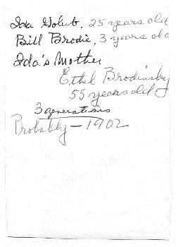 Ida and Ethel Brodinsky, Bill Budin-Shenko Brodie