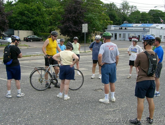 BikeSkillsB4_060715 Saturday morning, the class re-convenes to put the theory into practice -- and the rubber to the road.