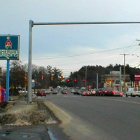 010316Rte30andSpeen1 Urban blight; looking east on Route 30 to the Speen Street traffic lights. The CRT crosses just beyond.