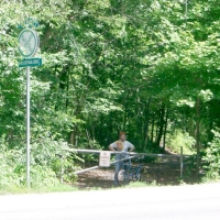 040605CRT1 At Old Connecticut Path, the waiting trail is gated to keep out vehicles and dumping. Please report any violations.