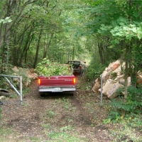 041002CRTCleanUp3 Volunteers with pickup trucks are particularly important during CRT clean-ups.