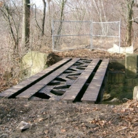 050105CRTBridgeDeck3 ...and leaves two old bridges ready for new and trail-friendly decks. Those decks were expected in 2005, didn't make it in 2006, and will be EAGERLY expected in 2007! (The lumber  and a contractor have been awaiting approvals since 2003.)