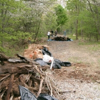 050514CRTCleanUp1 And the Framingham DPW provides Monday pick-up of the piled-up brush and trash.