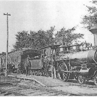 saxtrain PART 6 - History.
The main railroad from Boston to Worcester (and later Albany, and California) reached Natick in 1832. In 1846, the Saxonville Branch RR extended from downtown Natick to the dam being built as part of the new Cochituate Reservoir (Boston's first public drinking-water reservoir) and to provide freight and passenger service to the great Saxonville Mills that would replace the smaller mills along Cochituate Brook.
Photo courtesy of the Framingham Historical Society.)