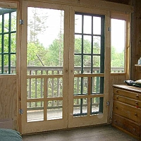 070601ColdRiverCamp_Fernbank2 The lovely view from that bed - on a day when you can't see much of the wilderness and mountains beyond.