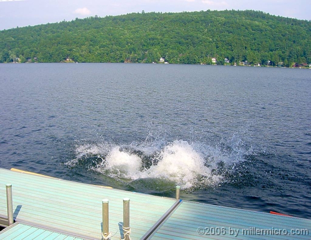 060622Dives Going out with a splash, we wish you a Lake Morey farewell.