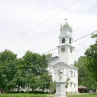 -vChurchInLymeNH A side visit to small and scenic Lyme, NH, once home to our famous Outing-Club friends, the Bowden family.