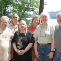 060630AndristGroupPhotoAtLakeMorey Andrist Sisters with spice.
From left front: Bob and Mary Leech, Jill and Dick Miller.
From left rear: Jim and Melissa Hardtke.