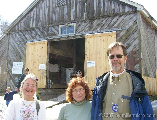 070303AtTheBarn The community farm's main barn hosts more exhibits -- farm animals, farm tools, and more.