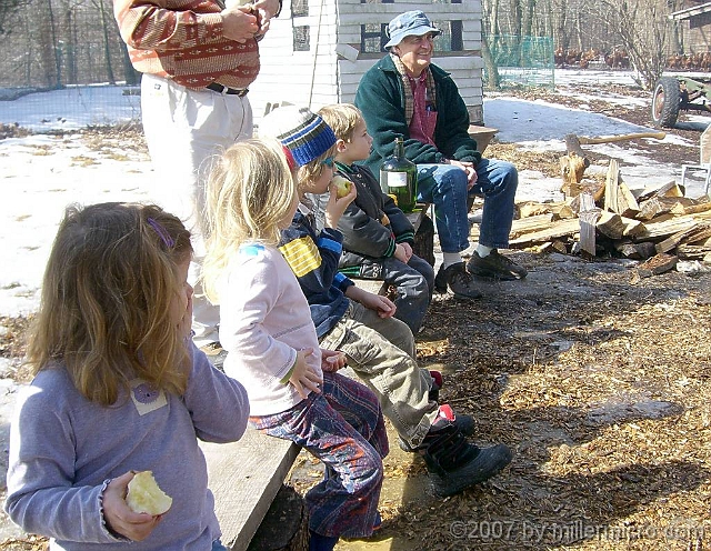 070303DaveDimmick3 Everyone listened with rapt attention, both young...