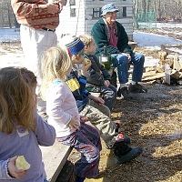 070303DaveDimmick3 Everyone listened with rapt attention, both young...