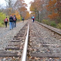 061026RockyNarrows11 Part of the trip back follows the railroad line.