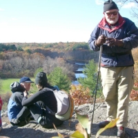 061026RockyNarrows5 Atop King Philip's Overlook, Bernie asks, 