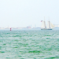 060727BostonSkyline4 We're pleased to find another schooner, 